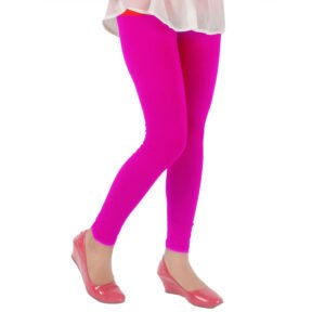 Dark pink colour ankle length leggings by Tarsi
