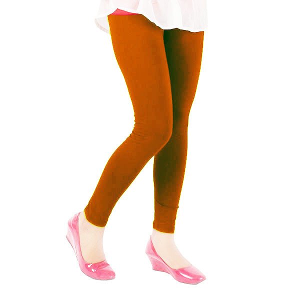 Rust colour ankle length leggings by Tarsi