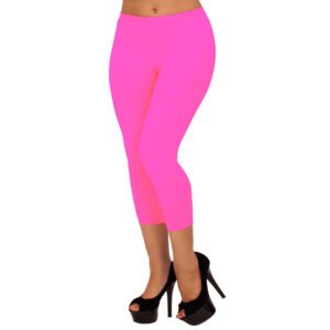 Hot Pink Capri leggings (3/4th) by Tarsi