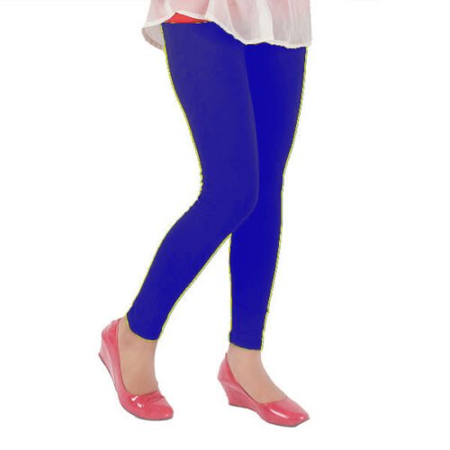Peacock blue ankle length leggings by TARSI